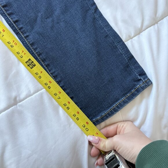 Slink Womens Size 14 Curvy Jeans Blue Denim Medium Wash City Classic Boho Hippie - Picture 5 of 9